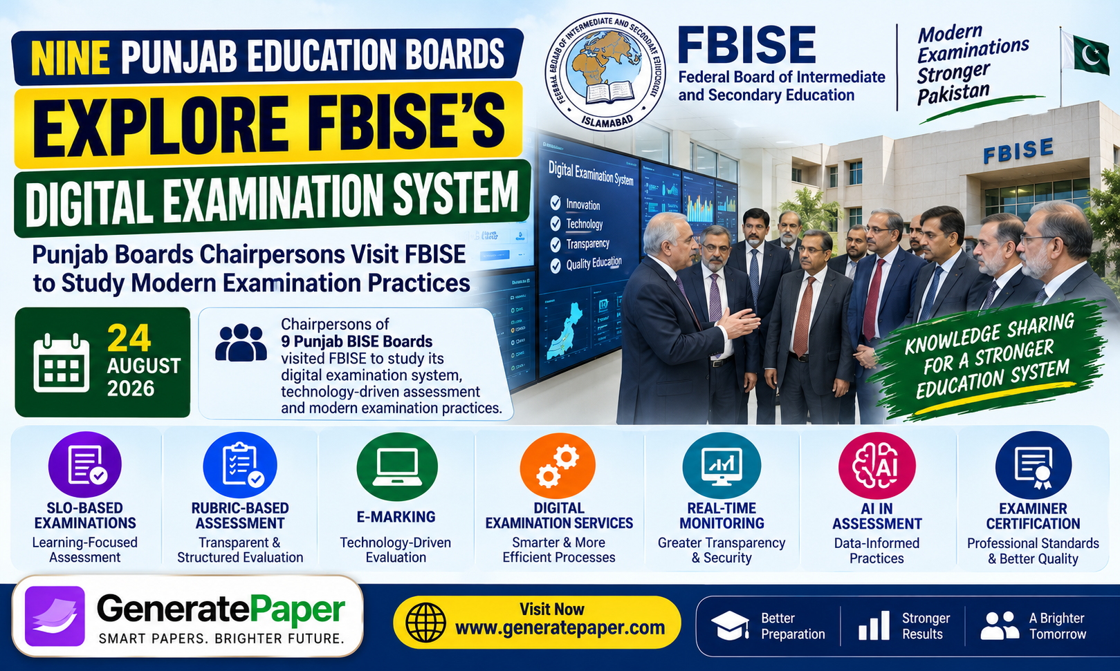 Nine Punjab education boards explore FBISE digital examination system