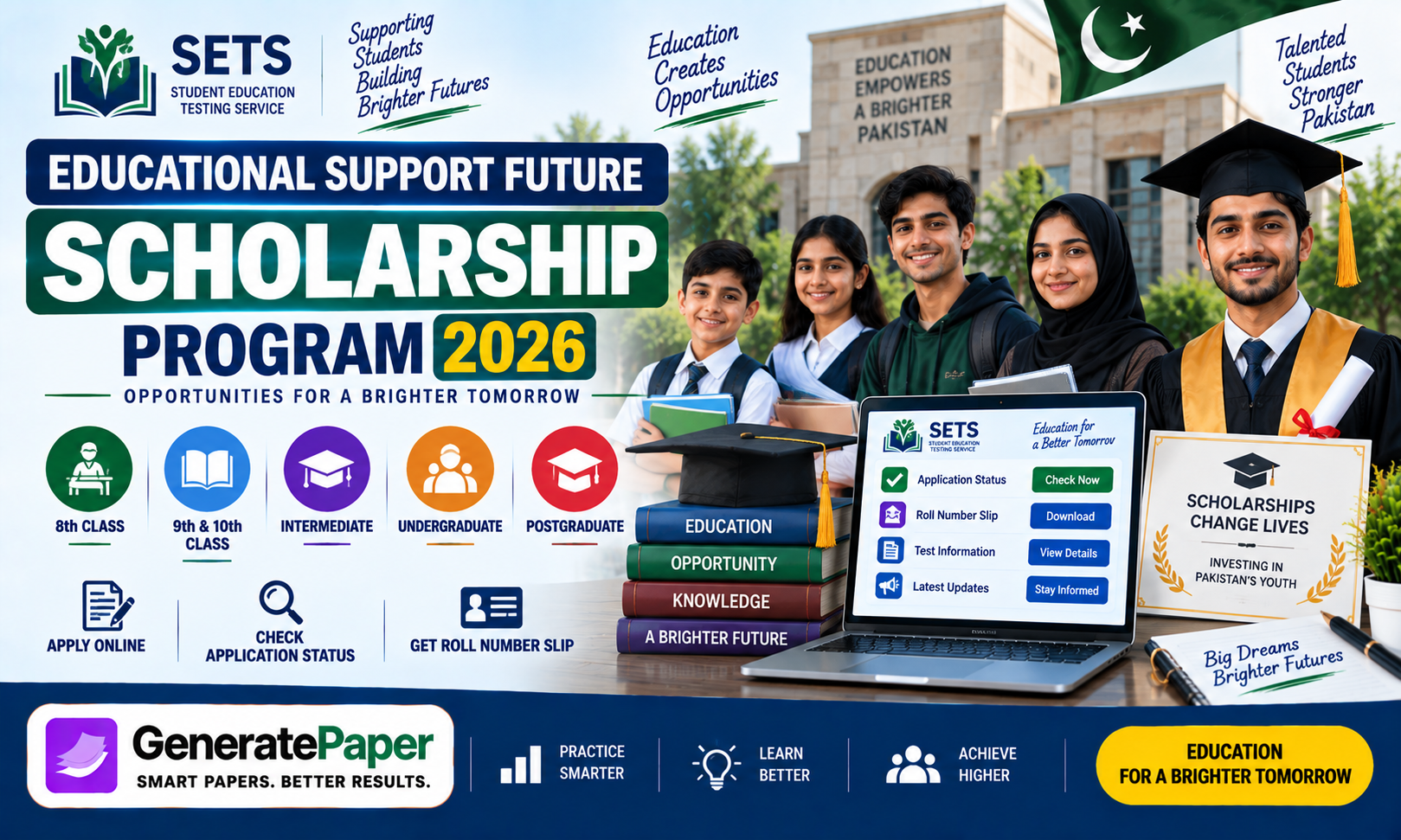 Educational Support Future Scholarship Program 2026 for students in Pakistan