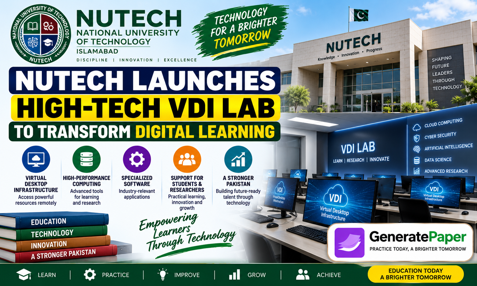 NUTECH launches high-tech VDI Lab for digital learning and advanced computing