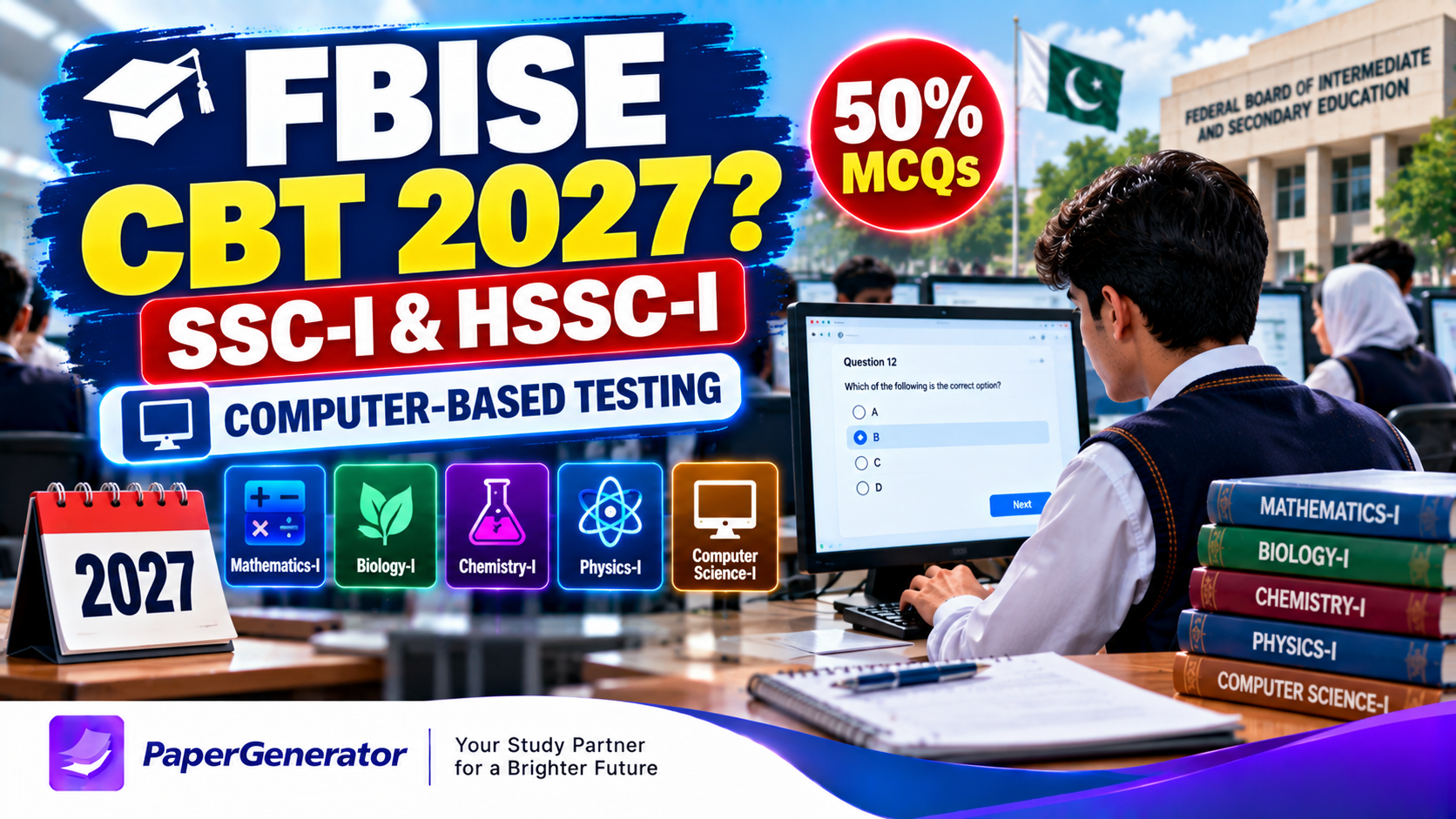 FBISE explores Computer-Based Testing for SSC-I and HSSC-I students in 2027