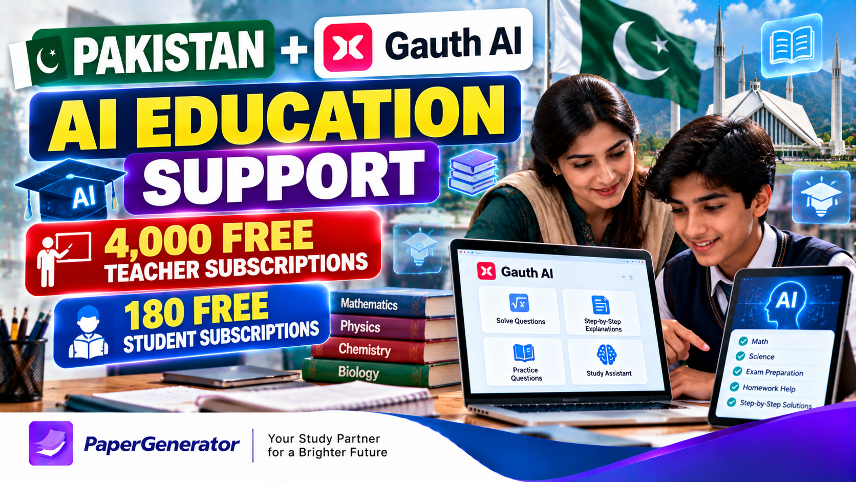 Pakistan partners with Gauth AI to expand AI-based educational support for teachers and students